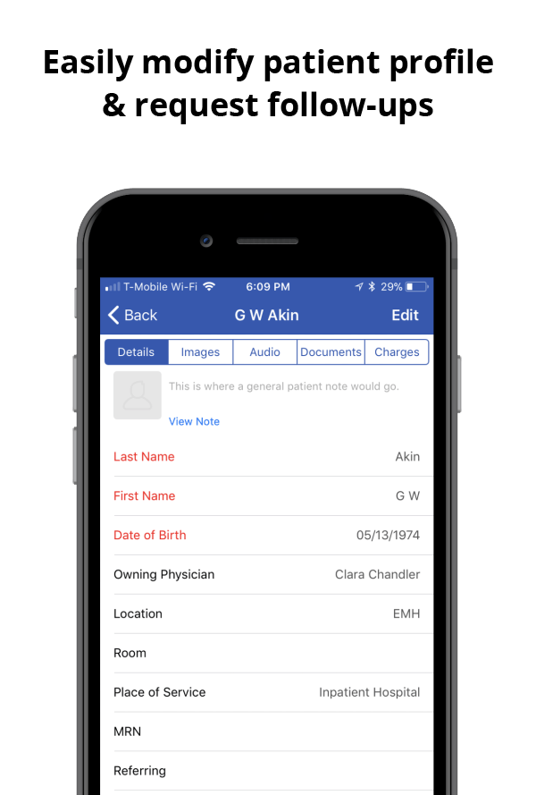 Patient profiles
